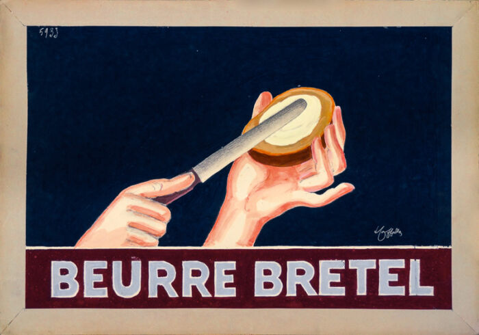 Esquisse publicitaire : Beurre Bretel