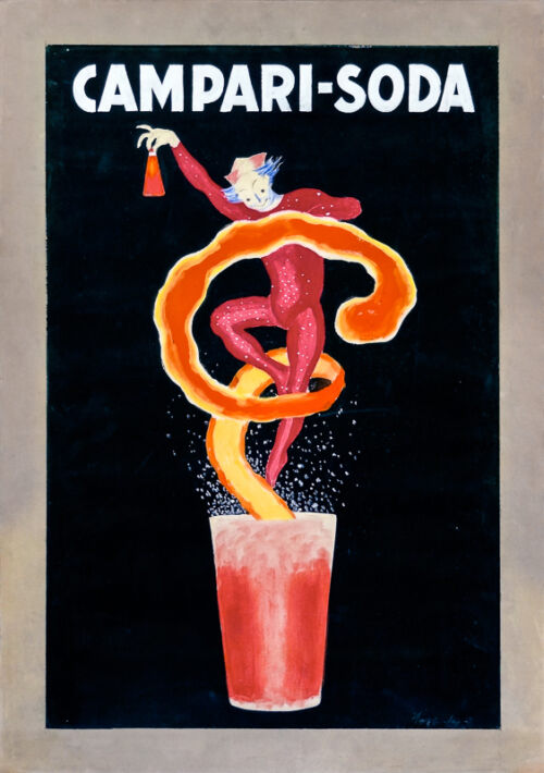 Esquisse publicitaire : Campari Soda