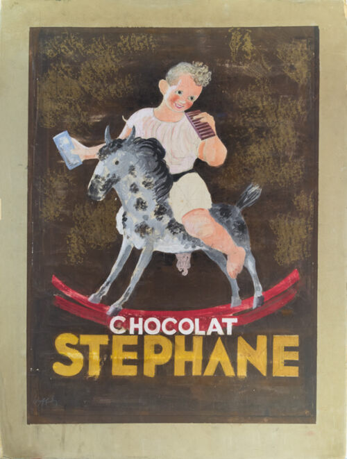 Esquisse publicitaire : Chocolat Stéphane