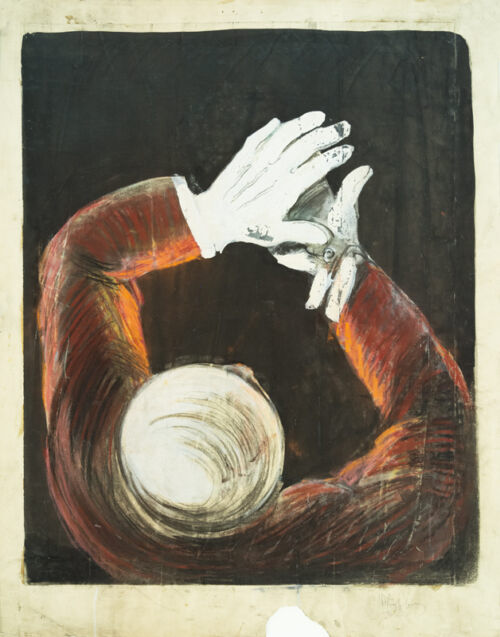 Esquisse publicitaire : Gants