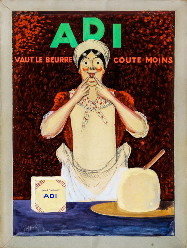 Esquisse publicitaire : Margarine Adi