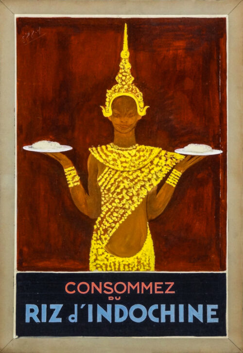 Esquisse publicitaire : Riz d'Indochine