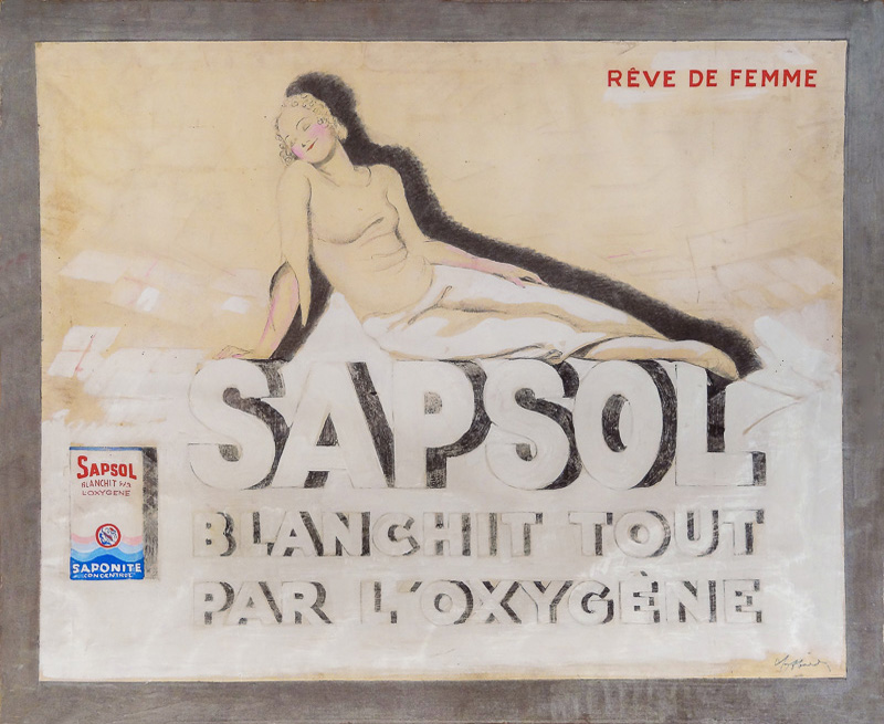 Esquisse publicitaire : Sapsol