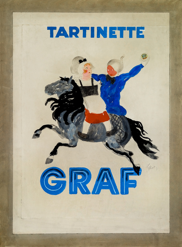 Esquisse publicitaire : Tartinette Graf