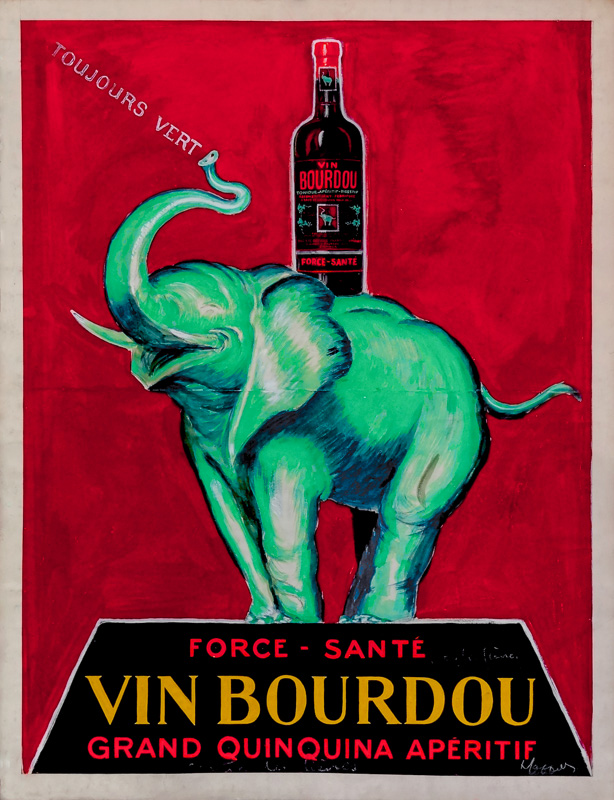 Esquisse publicitaire : Vin Bourdou