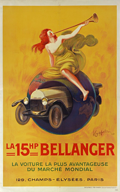 Lithographie publicitaire : 15 HP Bellanger (La)