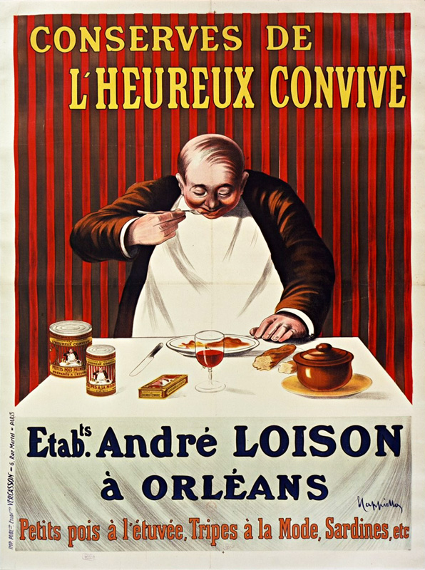 Lithographie publicitaire : André Loison / Conserves