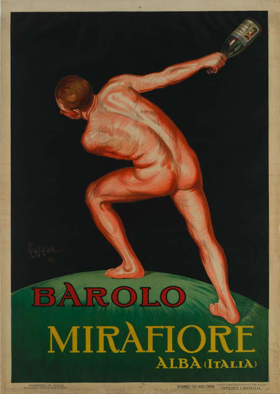 Lithographie publicitaire : Barolo Mirafiore