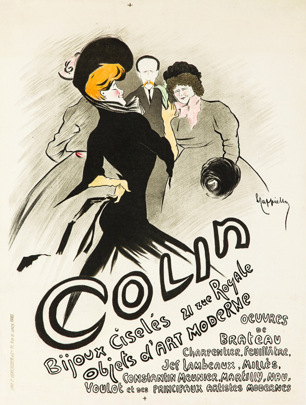 Lithographie publicitaire : Bijoux Colin