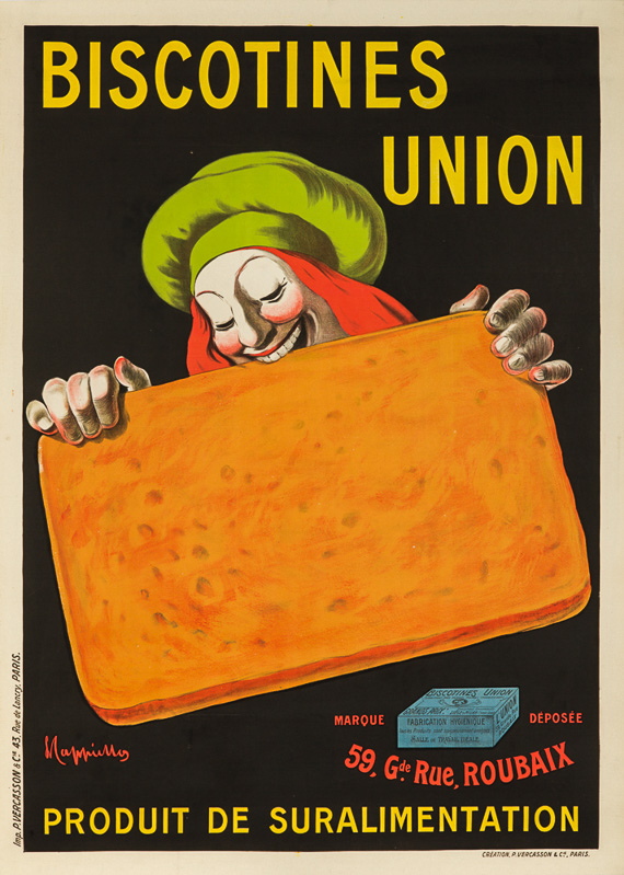 Lithographie publicitaire : Biscotines Union