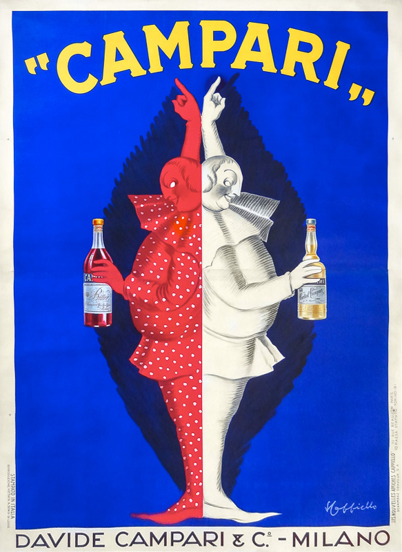 Lithographie publicitaire : Campari