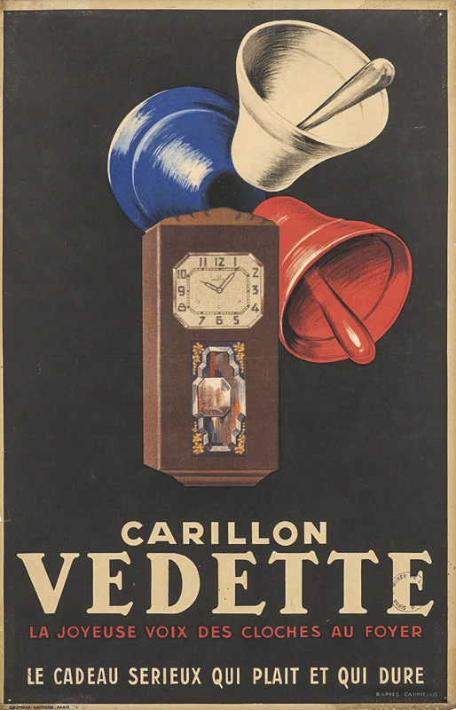 Lithographie publicitaire : Carillon Vedette