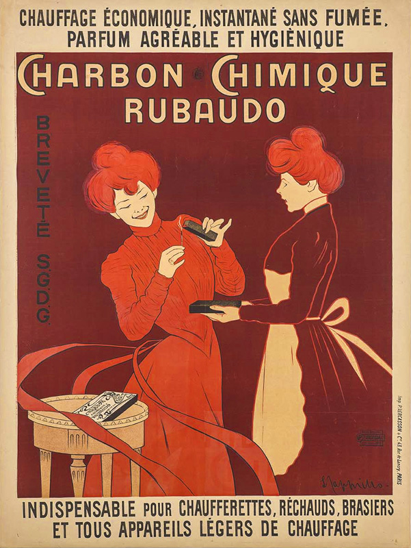 Lithographie publicitaire : Charbon Chimique Rubaudo