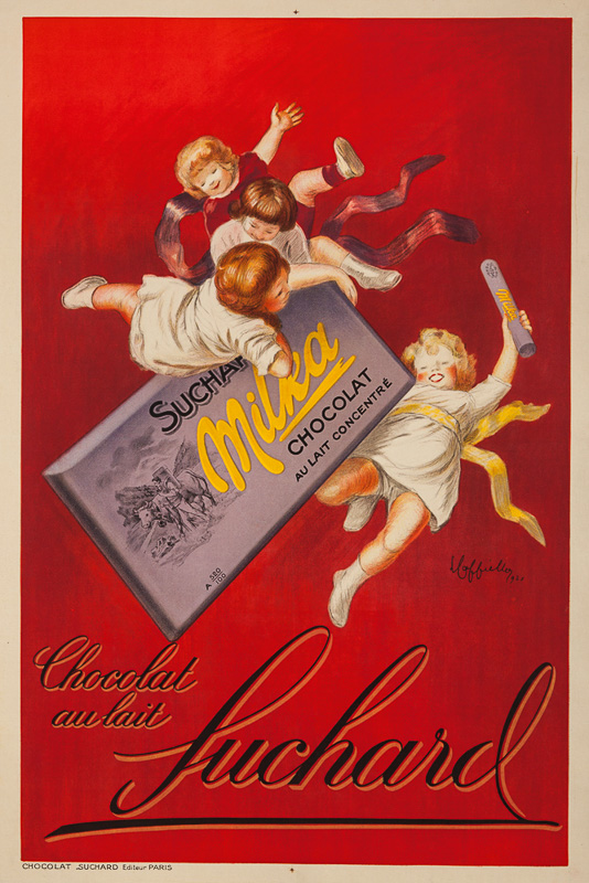 Lithographie publicitaire : Chocolat au Lait Suchard