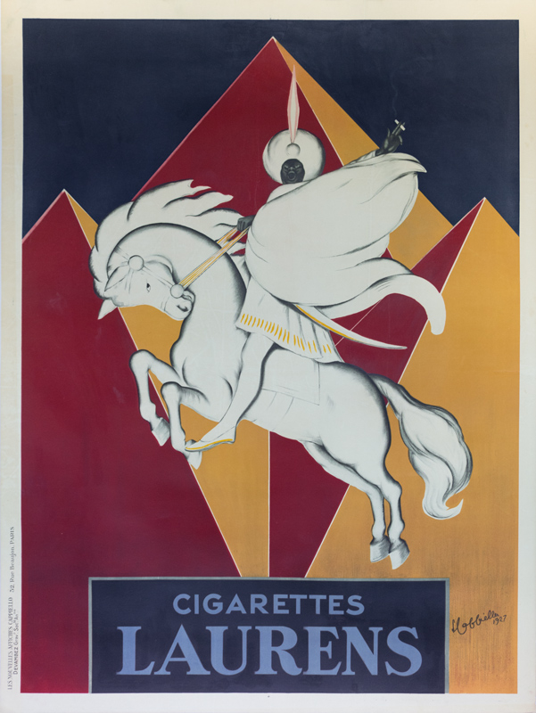 Lithographie publicitaire : Cigarettes Laurens