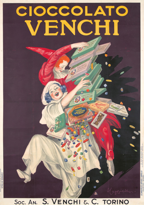 Lithographie publicitaire : Cioccolato Venchi