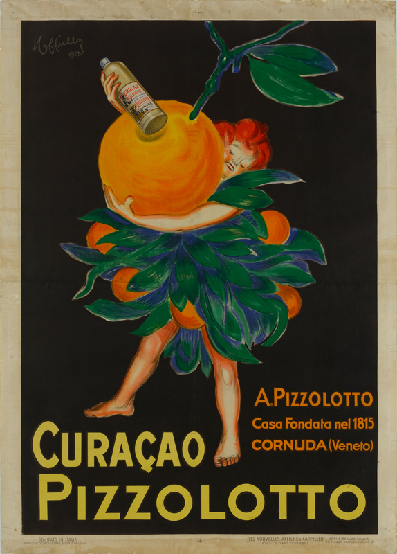 Lithographie publicitaire : Curaçao Pizzolotto