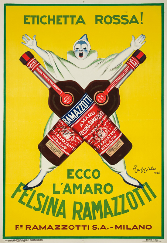 Lithographie publicitaire : Felsina Ramazzotti