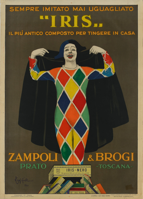 Lithographie publicitaire : Iris / Zampoli & Brogi