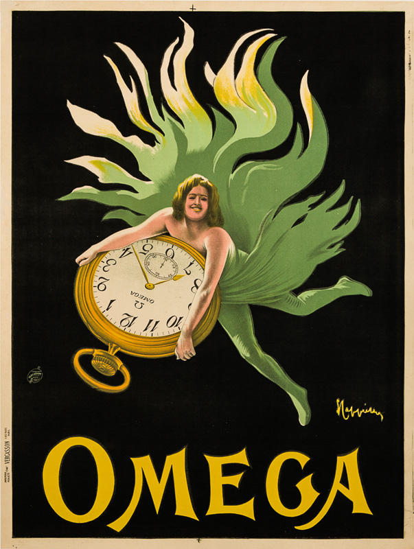 Lithographie publicitaire : Omega