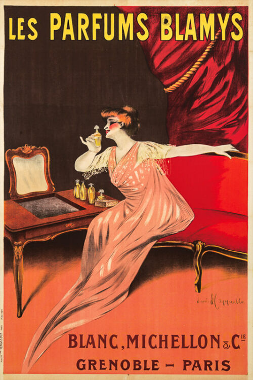 Lithographie publicitaire : Parfums Blamys (Les)
