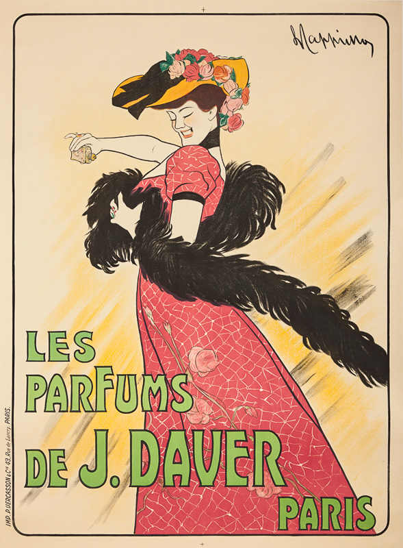 Lithographie publicitaire : Parfums de J. Daver (Les)