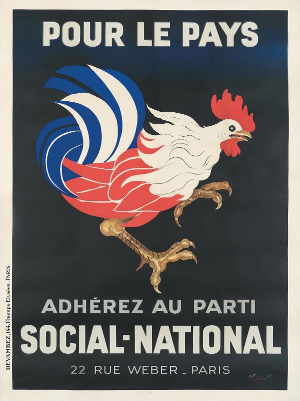 Lithographie publicitaire : Parti Social-National