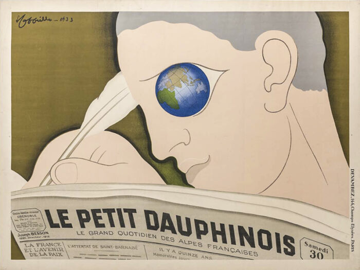 Lithographie publicitaire : Petit Dauphinois (Le)