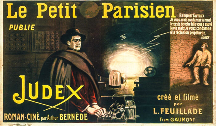 Lithographie publicitaire : Petit Parisien (Le) / Judex