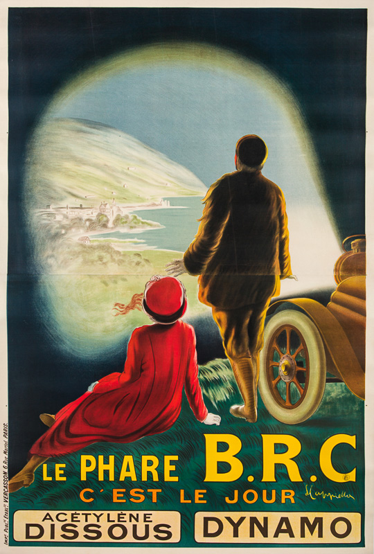 Lithographie publicitaire : Phare B.R.C. (Le)