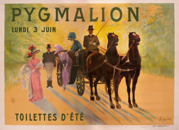 Lithographie publicitaire : Pygmalion / Toilettes d'été