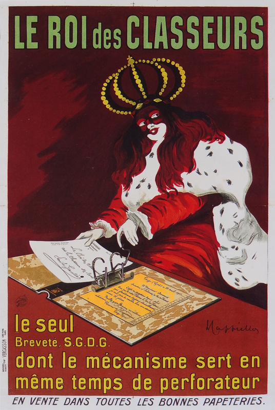 Lithographie publicitaire : Roi des Classeurs (Le)