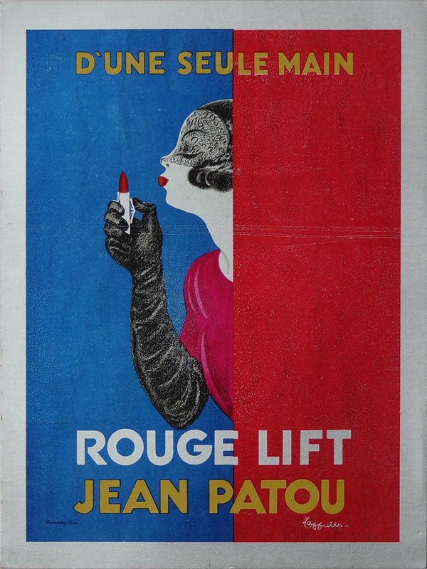 Lithographie publicitaire : Rouge Lift / Jean Patou