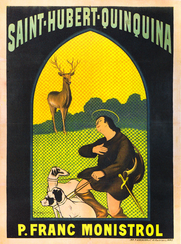 Lithographie publicitaire : Saint-Hubert-Quinquina