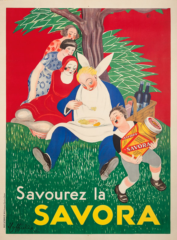 Lithographie publicitaire : Savora