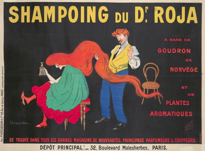 Lithographie publicitaire : Shampoing du Dr. Roja