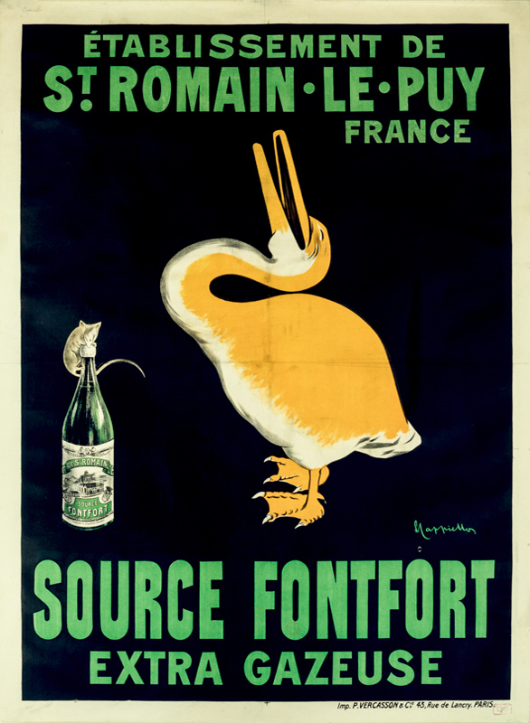 Lithographie publicitaire : Source Fontfort