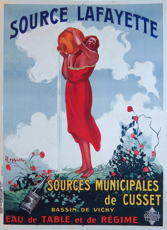 Lithographie publicitaire : Source Lafayette