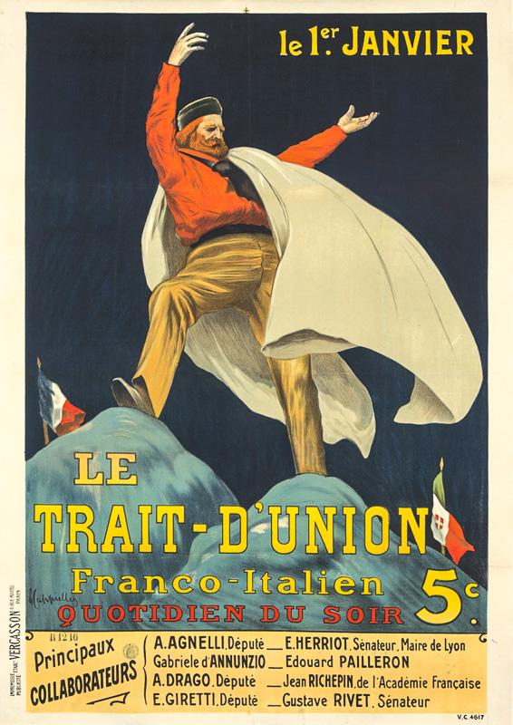 Lithographie publicitaire : Trait-d'Union (Le)