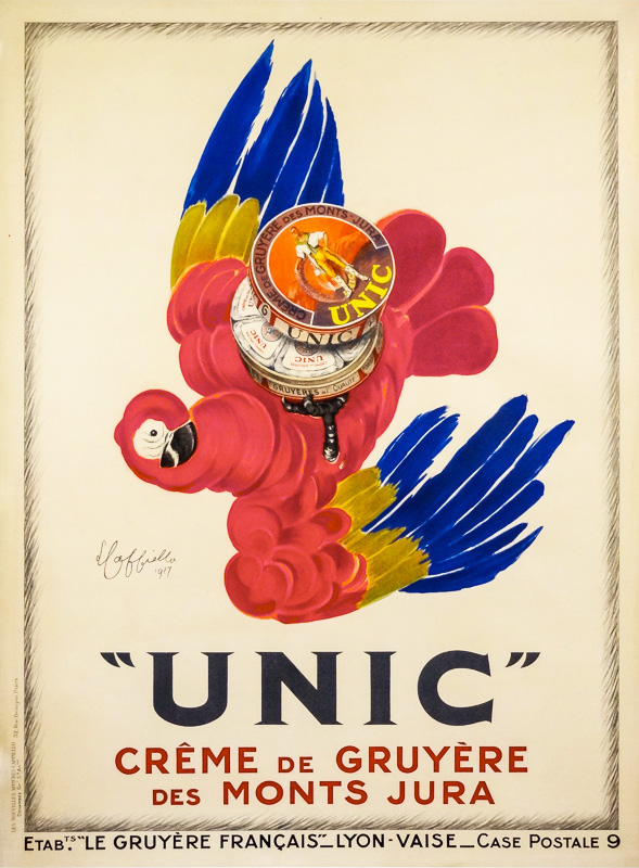 Lithographie publicitaire : Unic