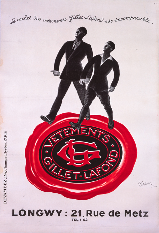 Lithographie publicitaire : Vêtements Gillet-Lafond