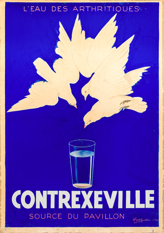 Maquette publicitaire : Contrexeville