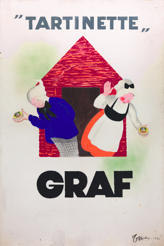 Maquette publicitaire : Graf / "Tartinette"