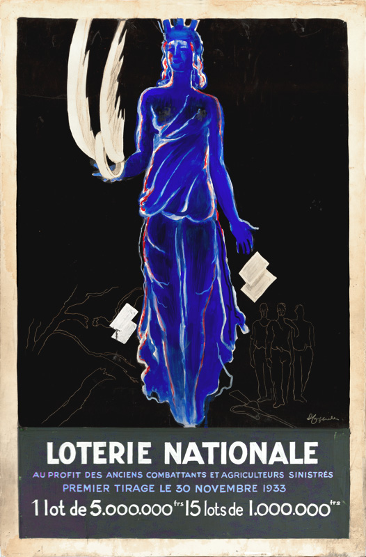 Maquette publicitaire : Loterie Nationale