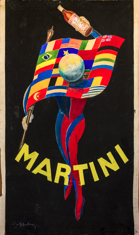 Maquette publicitaire : Martini