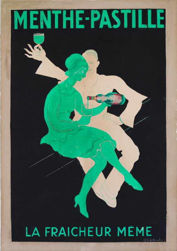 Maquette publicitaire : Menthe-Pastille (1932)