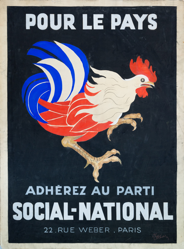 Maquette publicitaire : Parti Social-National