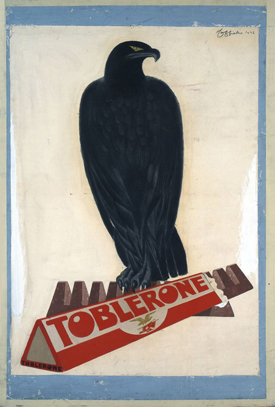 Maquette publicitaire : Toblerone