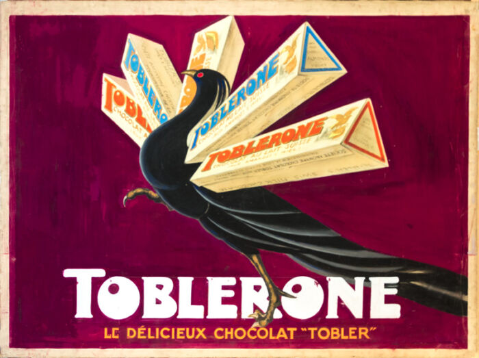 Maquette publicitaire : Toblerone