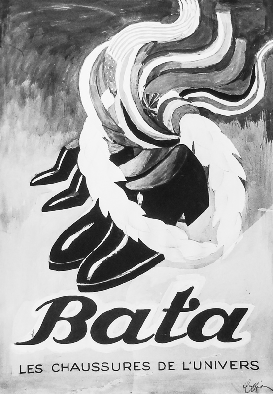 Photo d'esquisse publicitaire : Bata